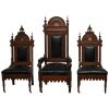Wardens & Masters Heavy Oak Carved Chairs