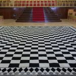 Lodge Carpet - Black and White - Large