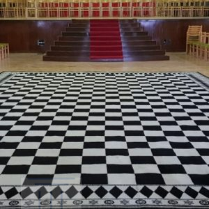 Lodge Carpet - Black and White - Small