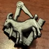 Lapel Pin: Goat with Square and Compass